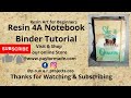 Resin Art for Beginners How to Create a Large 4A Resin Notebook