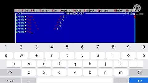 How to make a V design in Turbo C++ by MUSTAFA PARDIWALA