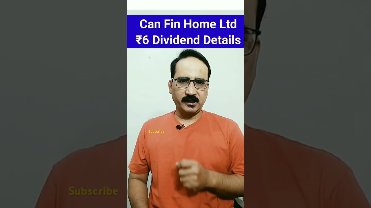 ₹6 Dividend Updates Can Fin Home Stock Price Review | Can Fin Home Ltd 