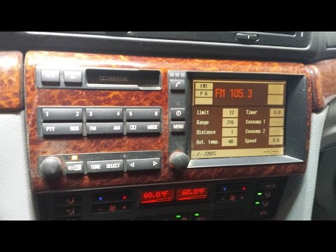 BMW E38 740i Dash Navigation Display Screen Removal