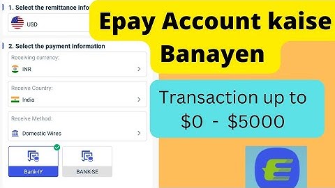 How to create account on Epay || Epay me account kaise banayen || Epay me bank kaise add karen