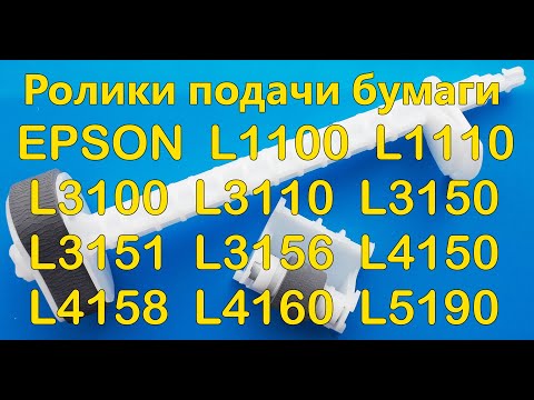 Ролики захвата бумаги Epson L1100, L3100, L3150, L4150, L5190