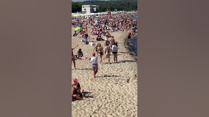 Польша пляж Сопота красота на берего Балтийское море
