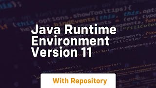 java runtime environment version 11