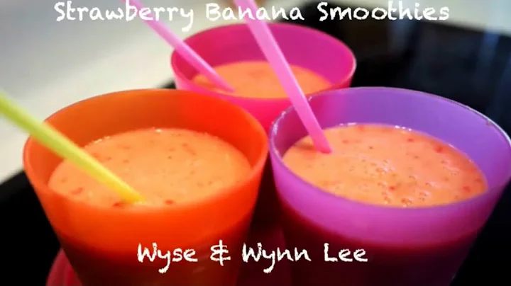 Ep4 Wyse's Baking - Strawberry Banana Smoothie (Si...