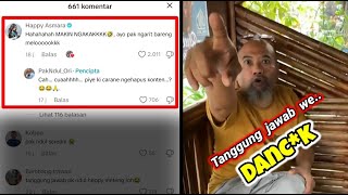 KOCAK ‼️ Reaksi Pak Ndul video parodi Gilga scream di komen sama Happy asmara