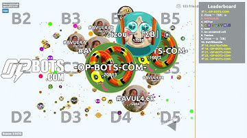 AGAR.IO SERVER TAKEOVER WITH BOTS #149 || OP-BOTS.COM