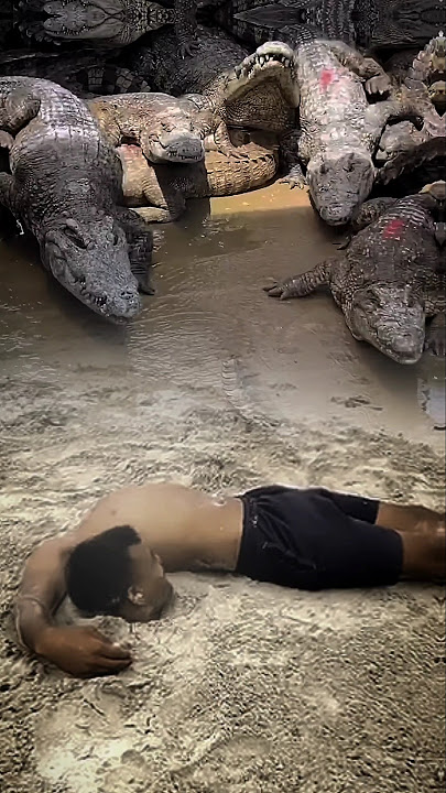 OH NO ⁉️ PULUHAN BUAYA SEMAKIN MENDEKAT #amazing #crocodile #scary