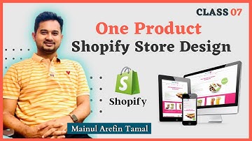 Shopify One Product Store | Digital Marketing Masterclass Video | Bangla Tutorial