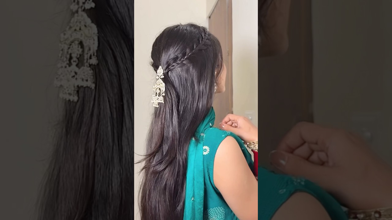 Hairstyle Using Earring 😍❤️ 