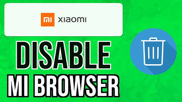 How to DISABLE MI BROWSER on XIAOMI 2024 | Uninstall MI Browser