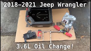 2018-2021 Jeep Wrangler 3.6L Oil Change! SAVE $$ DO IT YOURSELF