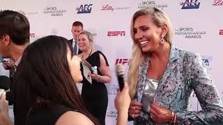 Interview with Charlotte Flair at Sports Humanitarian Awards