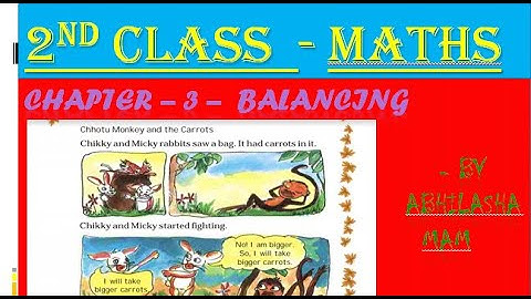 2nd Class Maths Chapter 3 Topic - balancing - by Abhilasha mam