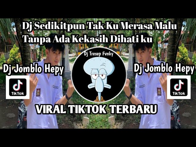 DJ SEDIKITPUN  KU TAK MERASA MALU-DJ JOMBLO HEPY by SARIP REMIXER VIRAL TIKTOK TERBARU 2023 BAS GLER class=