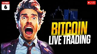 Crypto Live Trading In Hindi | 6 Oct Live Trading | BTC price Prediction | #crypto #btc