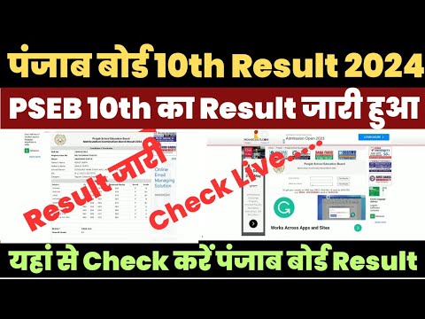 Punjab Board 10th Result 2024 Kaise Dekhe ? How to Check PSEB 10th Result ? PSEB 10th Result Link |