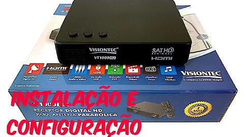 Como configurar o receptor da Visiontec?