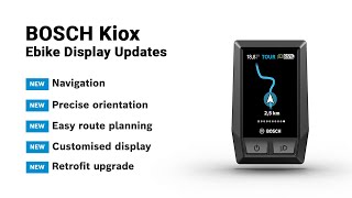 Bosch Kiox Ebike Display Updates: GPS Navigation, Custom Views, Retrofit!