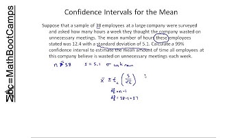 Calculating Confidence Intervals for the Mean (by hand)
