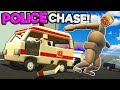 EPIC Police Chase Crash Ejects My Ragdoll! (Turbo Dismount)
