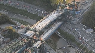 橋桁落ち２人死亡８人負傷 神戸・新名神の工事現場
