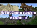 Mod de estructuras nuevas minecraft PE y bedrock 1.16.210 y versiones atrás