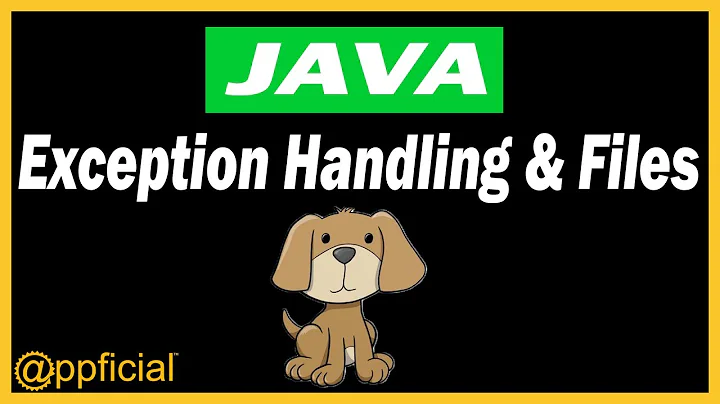 How to Deal with Exception Handling when Reading and Writing Files in Java - APPFICIAL