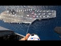 Crazy! The F-18s and USS Gerald R. Ford: A Show of Force in the Atlantic Ocean!