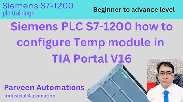 siemens plc s7-1200 how to configure Temp module in Tia portal V16