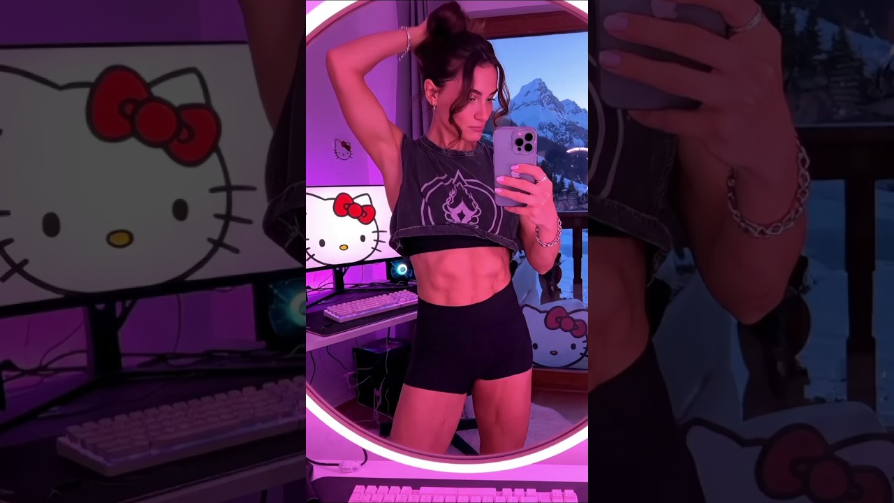 When a Fit Swiss+French Girl Turns On the Neon Lights😳😳😍🔥🇨🇭 