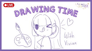 [ Live🔴]  Drawing Time :: (พยายาม)วาดรูป กับอารัคเน่สาว (ㆁᴗㆁ✿)