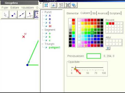 Geogebra Lectia 21 Crearea Unui Instrument Nou Youtube