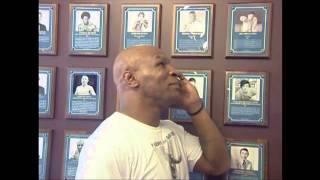 Mike Tyson tours the International Boxing Hall of Fame