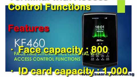 Biometric Face Recognition Machine KF460 Features Link with Access Control System