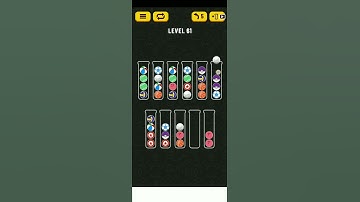 Ball Sort Puzzle level-61 #trending #SHORT