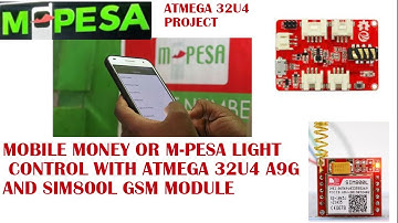 Mobile money | mpesa led control with 32U4 A9G and sim800l