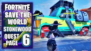 Fortnite Save the World - Stonewood Quest Page 6/8 - Recruit Training, Hit the Road
