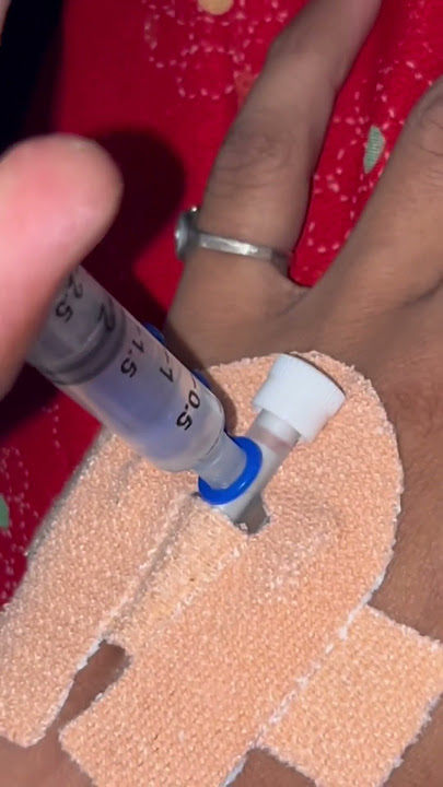 How to give injections in IV Cannula | iv injection