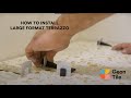 Diy how to install large format terrazzo tile