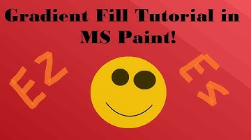 How to do a Gradient Fill in MS Paint!