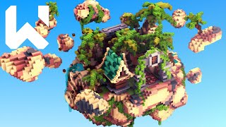 Cinematic | Tropical Floating Island. SkyBlock Spawn / Hub / Lobby [DOWNLOAD]