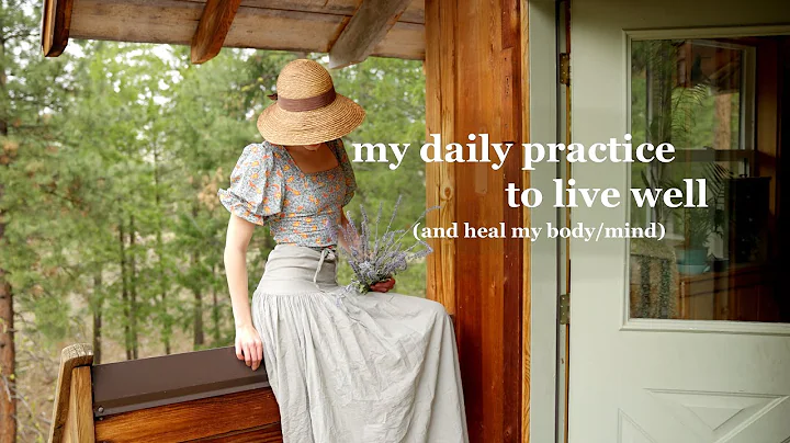 a morning routine at my treehouse cottage - daily life in the forest