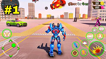 bus robot car transform war game - बस रोबोट कार ट्रांसफॉर्म वार गेम खेलने वाला android gameplay