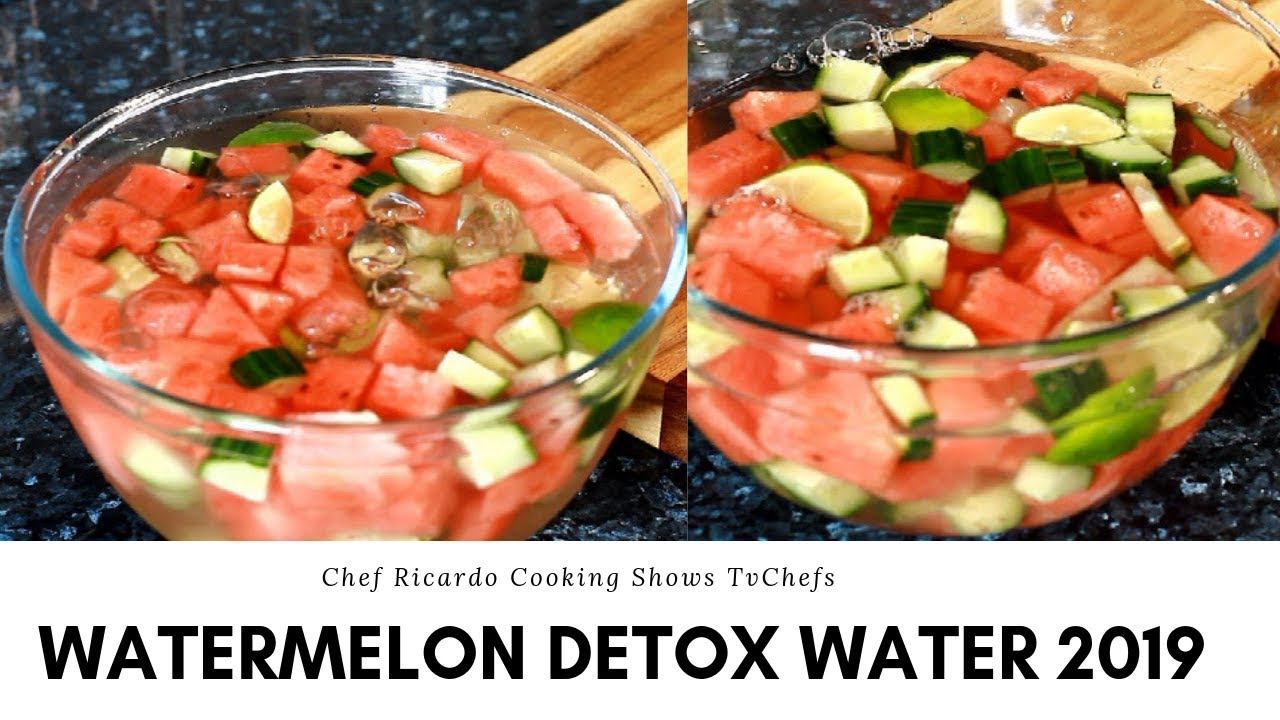 GREAT IDEA - Watermelon detox water with lime and cucumber | Chef Ricardo Cooking