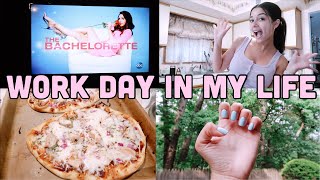 WORK DAY IN MY LIFE | substitute teaching, cook with me + my bachelorette top 4 picks!