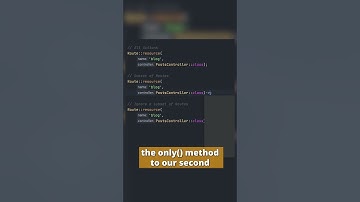 Optimizing Laravel Endpoints with Partial Resource Routing #shorts
