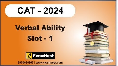 CAT - 2024 | VA | Slot - 1 | Original Questions | Solutions | Online Coaching | Verbal Ability