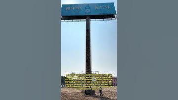 Demolition Precision: The Art of Taking Down Giant T-Billboards!