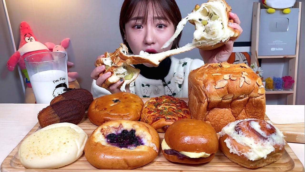 제주 빵짓는집 쌀로 만든 여러가지 쌀빵 디저트 먹방 Dessert Mukbang